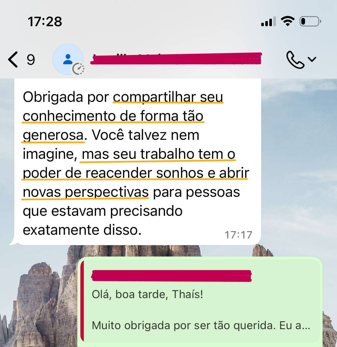 Depoimento de participante da Imersão
